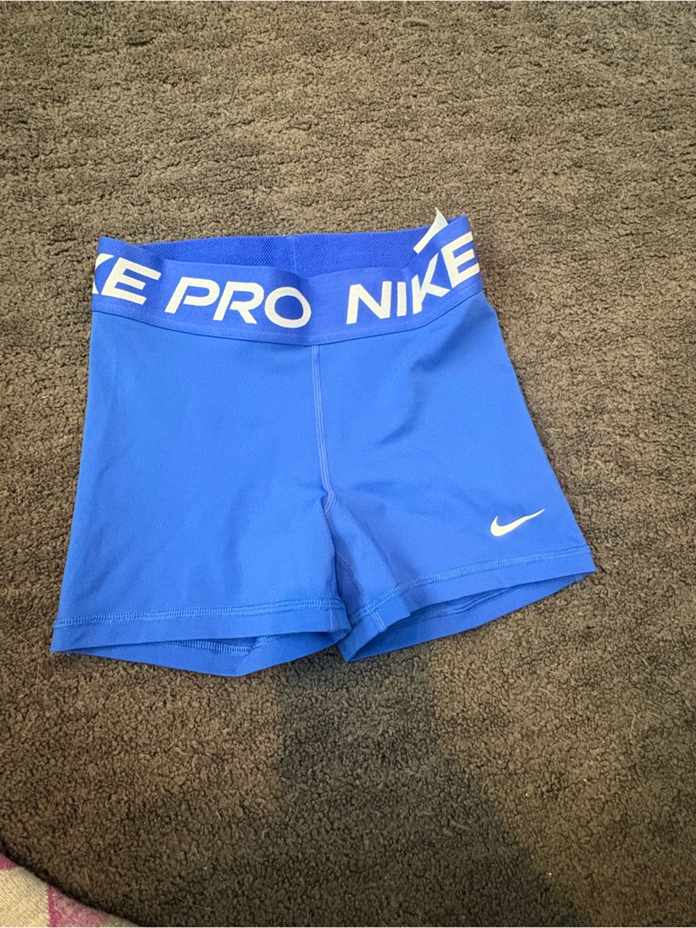 Nike Pro Women's Royal Blue Athletic Stretch Shorts